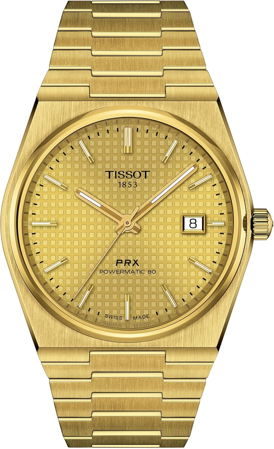 TISSOT PRX 自動巻き腕時計 シルバー/ゴールド 正規品TISSOT ティソ PRX ゴールド文字盤 自動巻き ステンレス